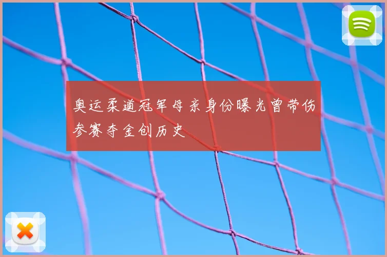 奥运柔道冠军母亲身份曝光曾带伤参赛夺金创历史